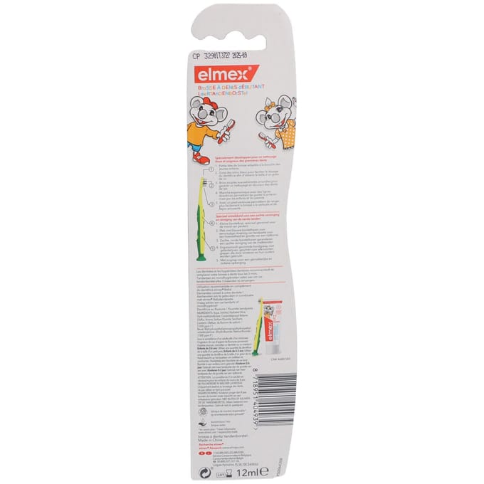 elmex® Leertandenborstel Zacht 0-3 Jaar 1 Tandenborstel