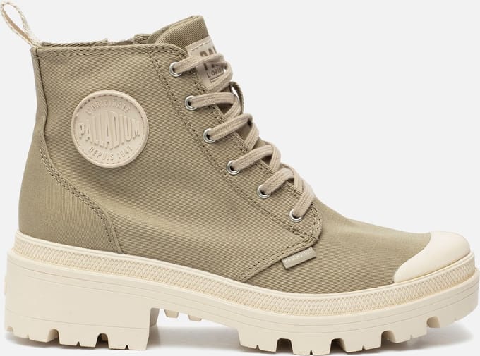 Palladium Palladium Pallabase veterboots taupe Canvas - Maat 41