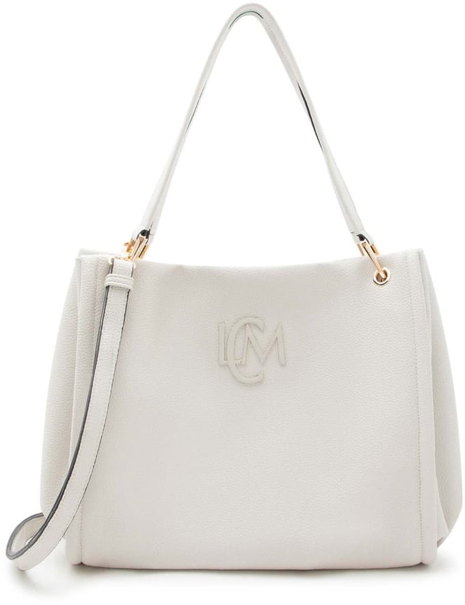 L.CREDI shopper schoudertas Rhonda Shopper Light Gray crème