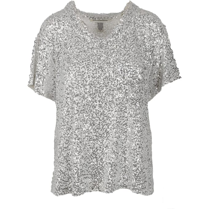 Diane Von Furstenberg oversized T-shirt met pailletten - jaren 2010