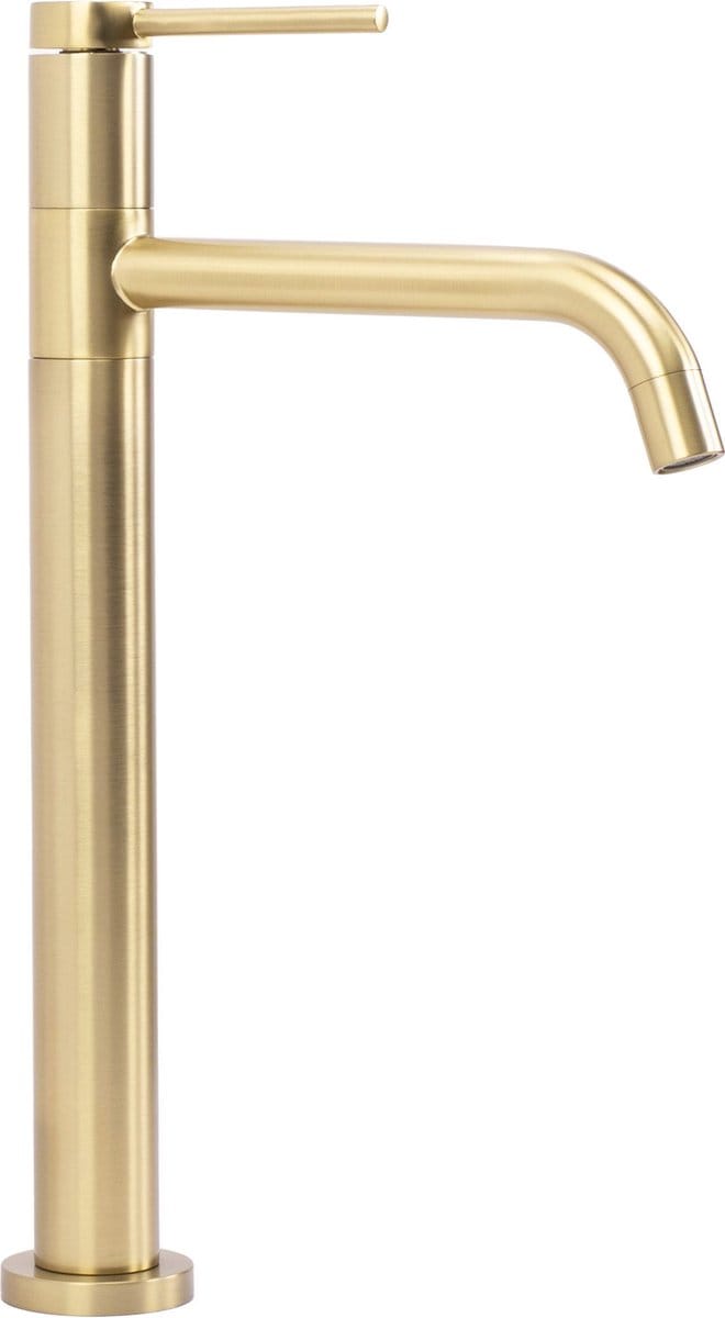 REA High washbasin tap Lugano Gold Brushed