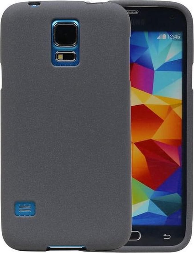 Grijs Zand TPU back case cover hoesje voor Samsung Galaxy S5