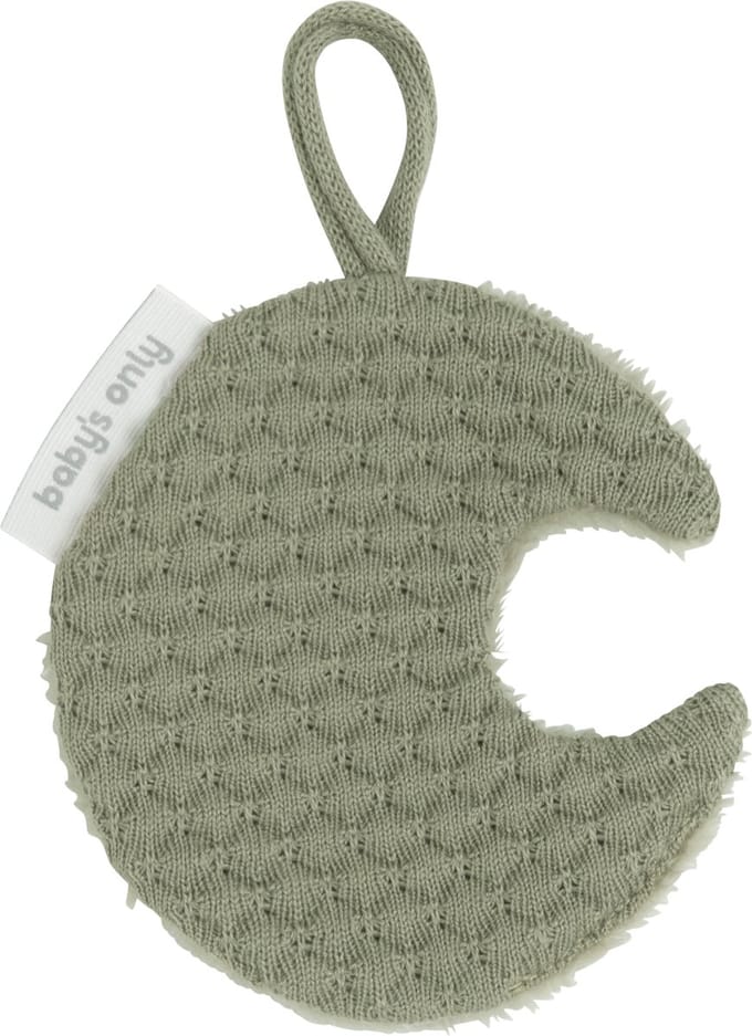 Baby's Only Gebreid speendoekje - Speenknuffel maan Sky - Urban Green