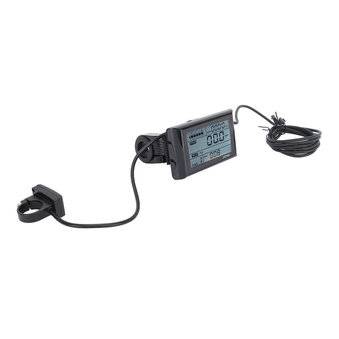 Accessoires de Conversion de Vélo Électrique Affichage de Données LCD Écran LCD de Vélo Électrique gray