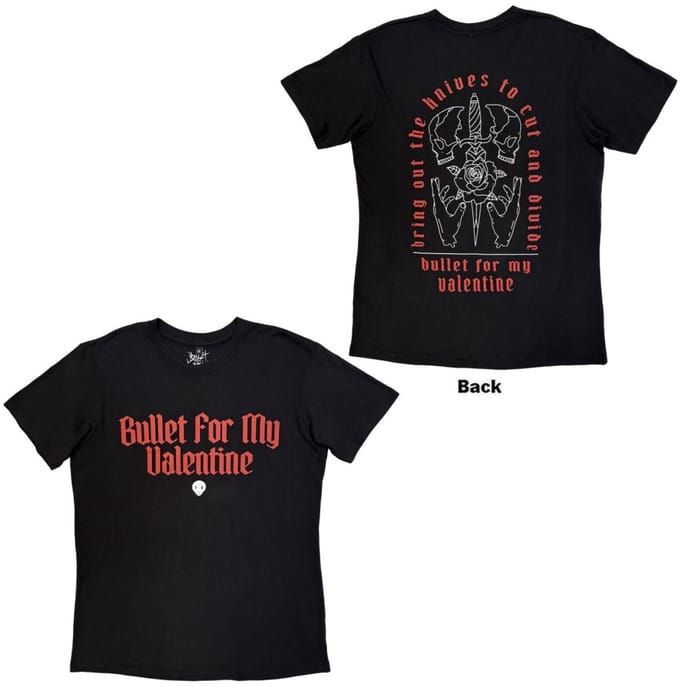Bullet For My Valentine - Bring Out The Knives Heren Tshirt - S - Zwart