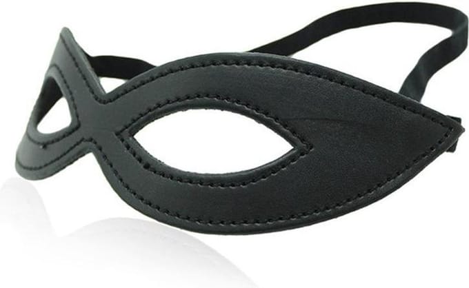 Oogmasker smal - zwart