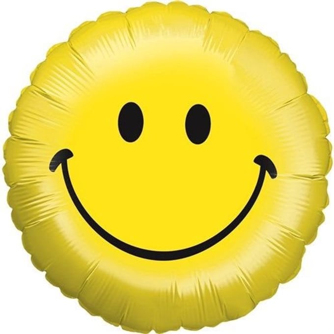 Folieballon smiley (Ø45cm)