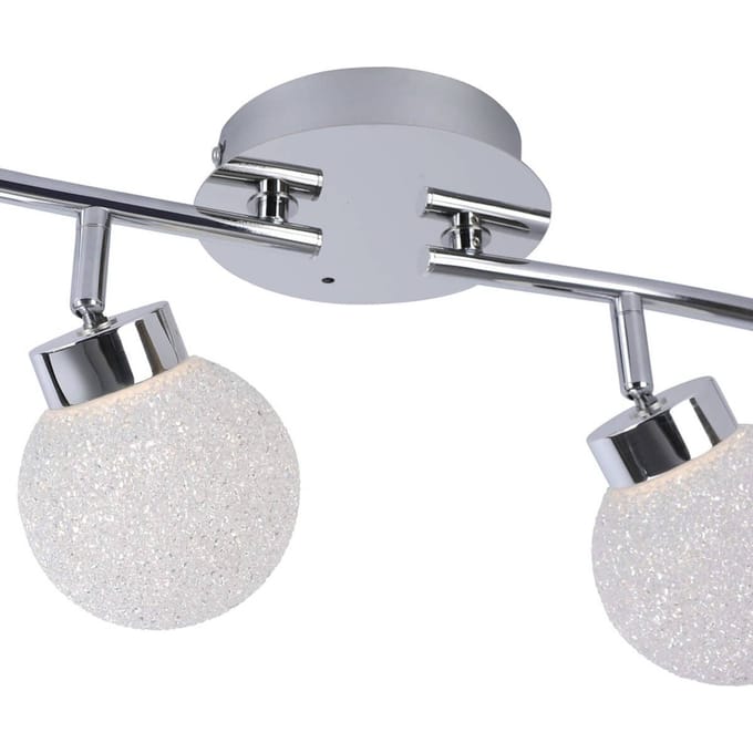 JUST LIGHT. GmbH Glanzende RGBW LED plafondlamp Miko met AB