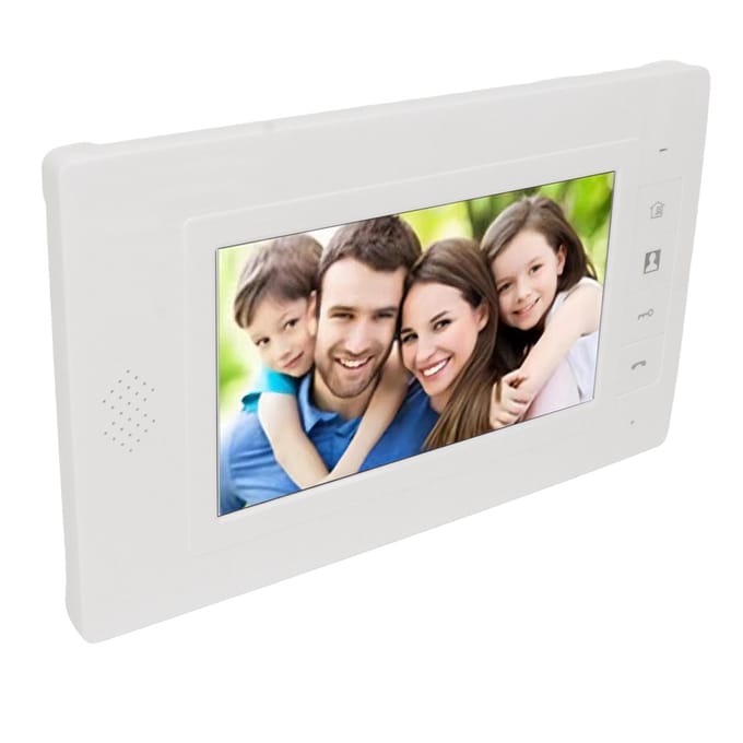 Caméra Sonnette Vidéo avec Moniteur TFT 7 Pouces Filaire Vision Nocturne Conversation Bidirectionnelle Vidéo Surveillance US Plug