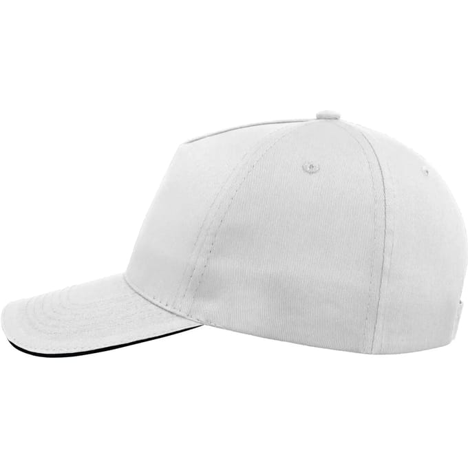 Atlantis Headwear Start Five Sandwich Cap AT500 - white/navy - One size
