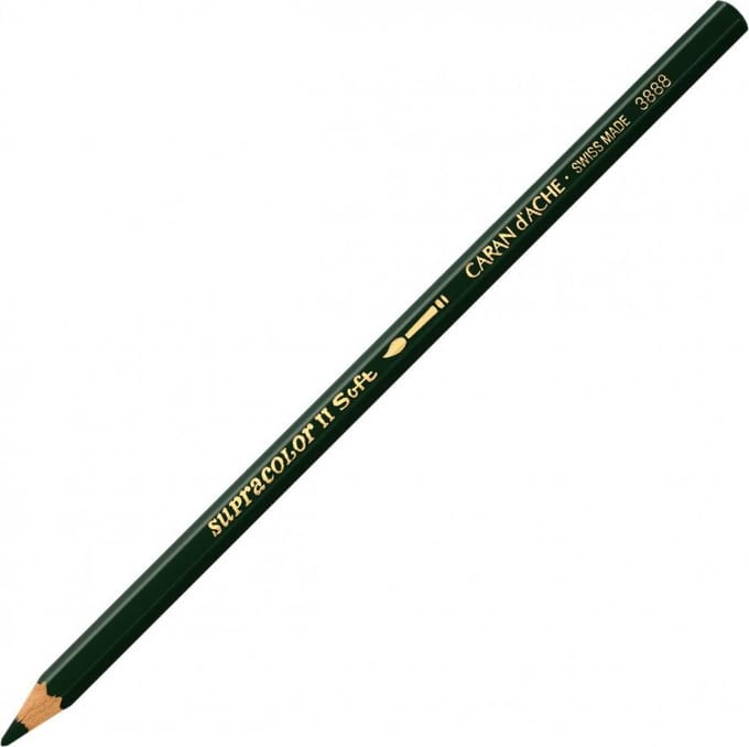 Caran d'Ache Supracolor aquarel potlood 019 olive black