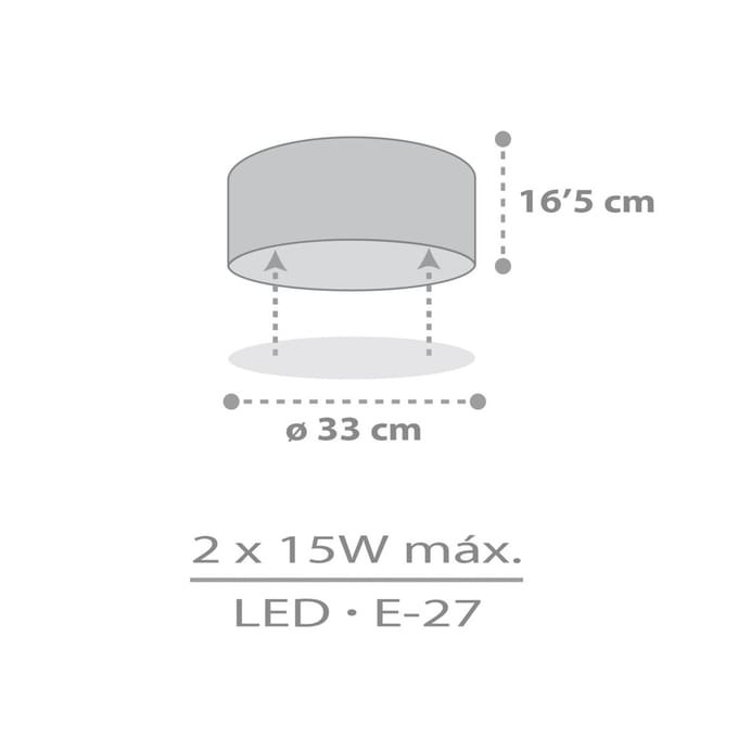 Dalber STAR LIGHT plafondlamp voor kinderen, wit