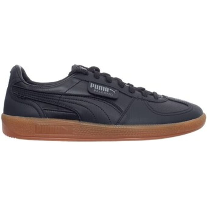 Puma Palermo Leren Sneakers, Zwart