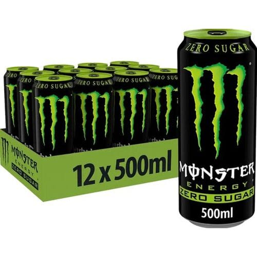 Monster Energy Zero Soda - 12 x 500 ml