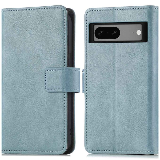 imoshion Hoesje - Geschikt voor Google Pixel 7a - Luxe Bookcase - Lichtblauw