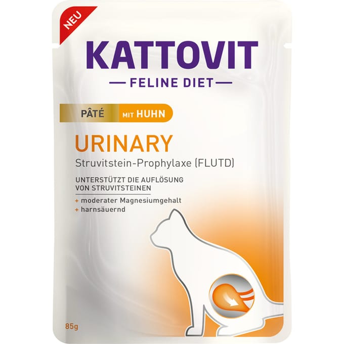 30 x 85 g Kattovit Urinary Paté met Kip kattenvoer nat