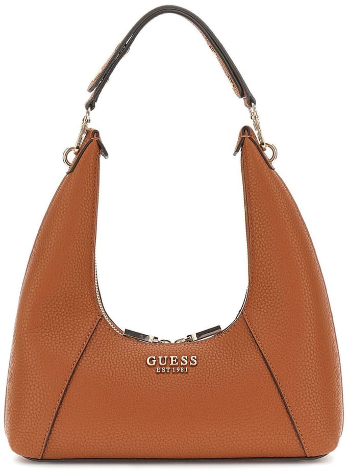 GUESS Schoudertas Calista Top Zip Shoulder Bag Caramel Lichtbruin