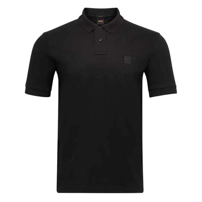 Boss Heren Passenger Box Logo Poloshirt (Zwart)