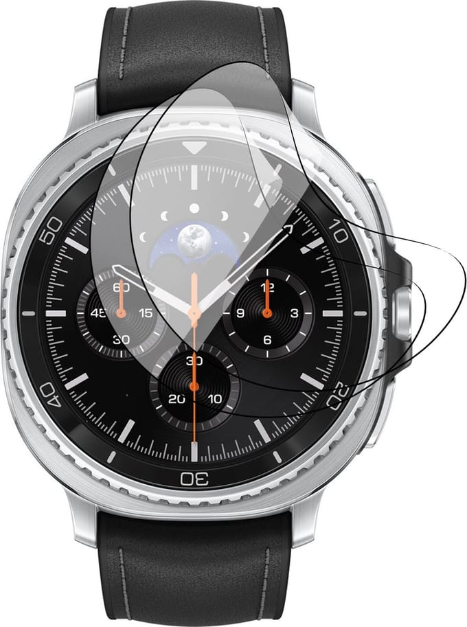 Screenprotector geschikt voor Samsung Galaxy Watch 8 Classic 46mm - 2x FlexGuard Screen Protector
