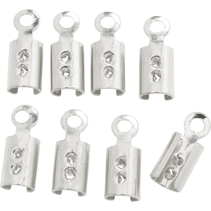 Verbindingsdop, 8x3mm, 8 stuks - verzilverd