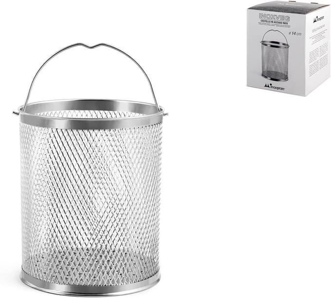RVS Stoommandje voor Asperges, Pasta en Groenten - 16 cm