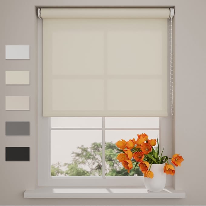 Rolgordijn Easy Lichtdoorlatend - Cream - 120 x 190 cm