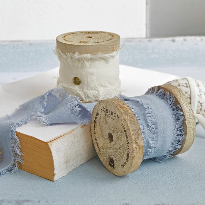 LOBERON Lint set van 2 Valethor blauw/crème