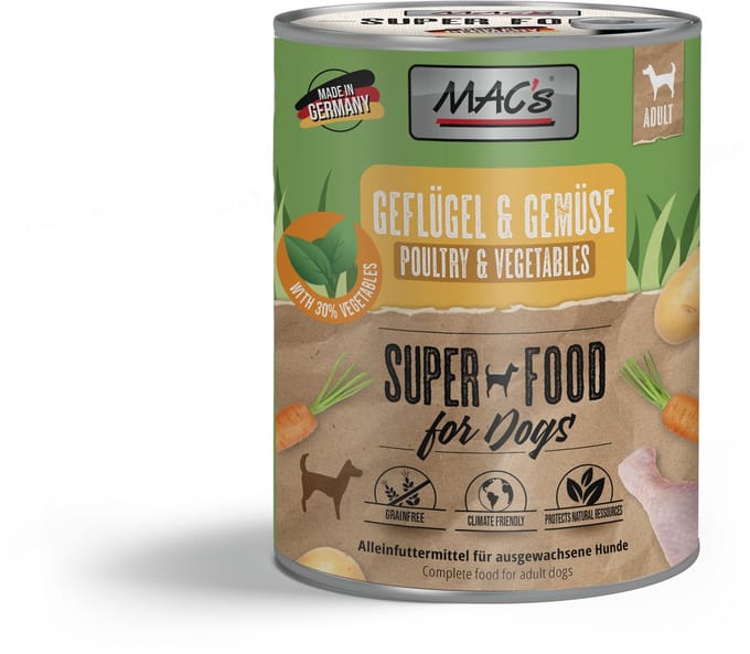 MAC's DOG - Blik 6x800g - Gevogelte & Groenten