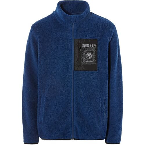 LIVERGY Heren fleece jas (Marineblauw, M)