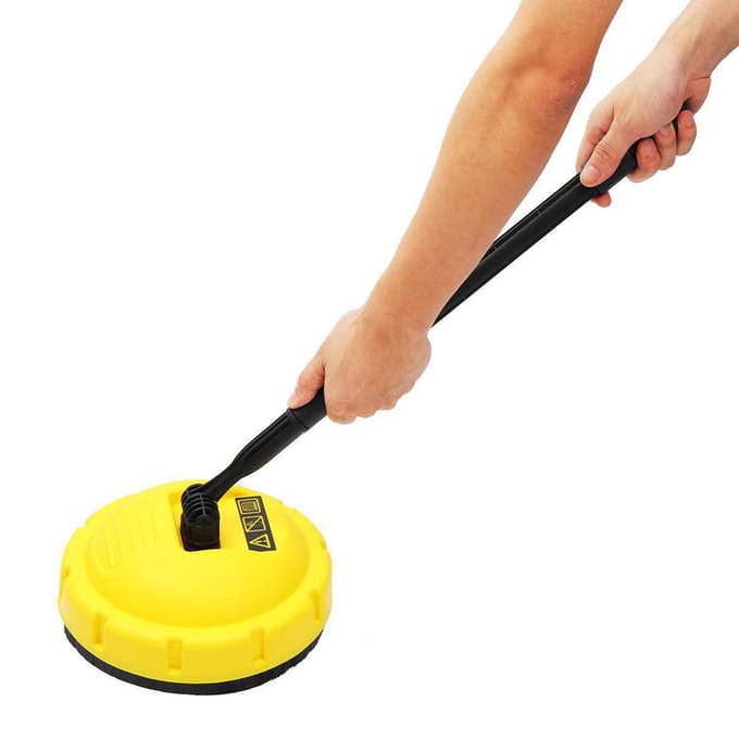 Brosse de nettoyage de surface pour nettoyeur haute pression Brosse rotative de remplacement pour Karcher série K1K7 Bosch Comet jaune