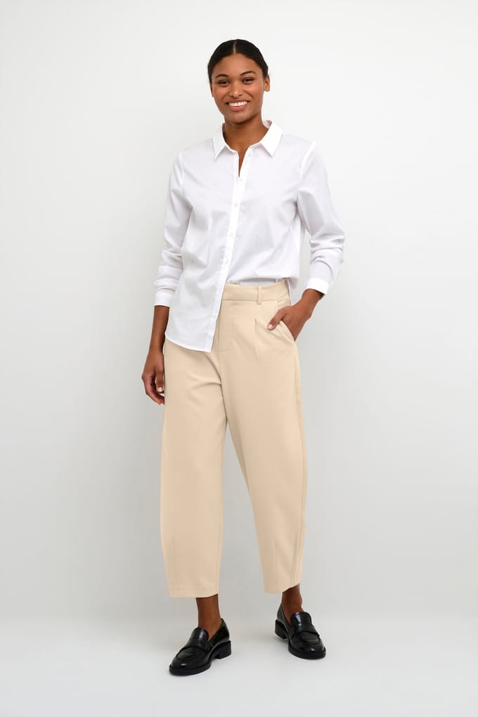 Pants Suiting Regular fit Feather Gray beige