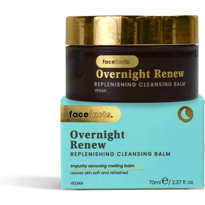 Face Facts | Overnight Renew - Replanishing Cleansing Balm - 70ml - Vegan