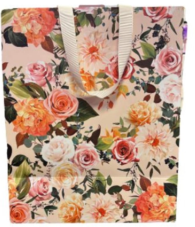 Cadeauverpakking - cadeautas - rozen - 23x18cm