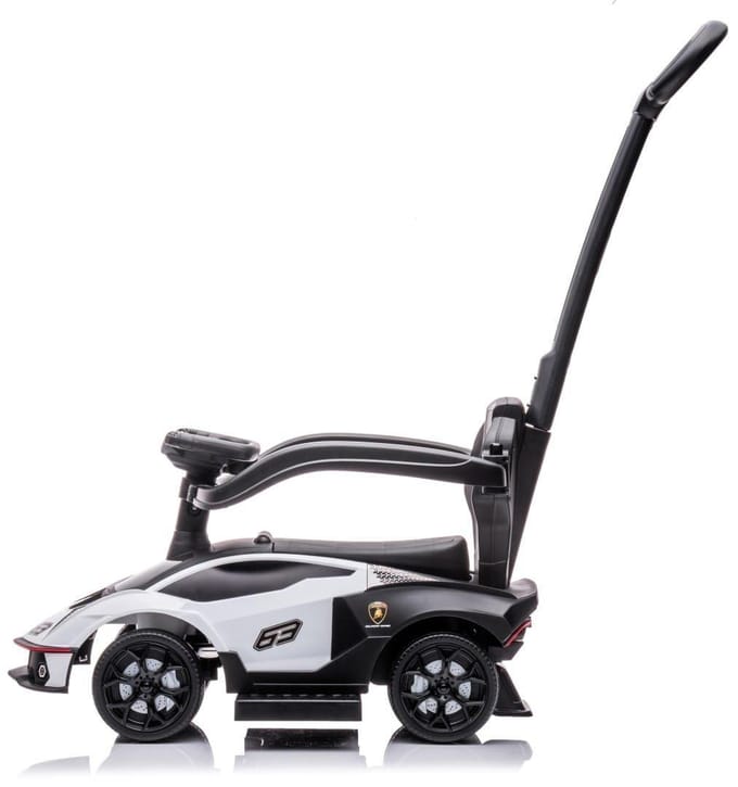Duwauto voor kinderen, Loopauto vanaf 1 jaar met duwstang, kinderauto Essenza SCV12, Aauto kinderen (Wit)