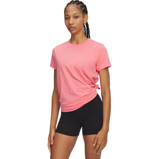 Under Armour Rival Core T-shirt Dames Roze K601
