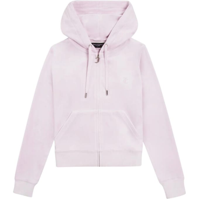 Juicy Couture Robertson hoodie met ritssluiting LICHTROZE - Maat M