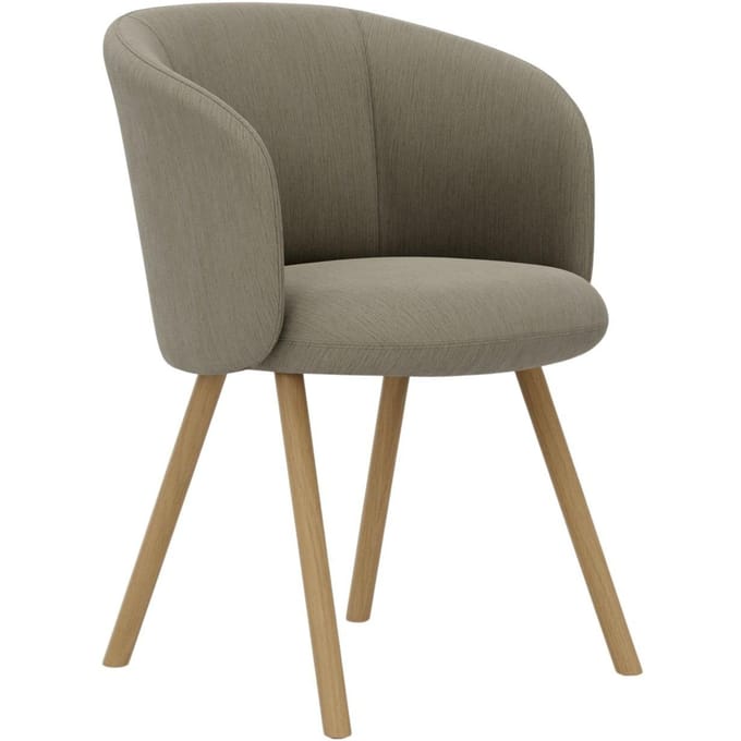 Vitra Mikado fauteuil eiken frame - Iroko 2 sand