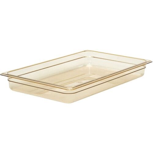 (6 stuks) CAMBRO H-PAN™ - Hittebestendige Gastronormbak 1/1 - Amber - Hoogte: 65mm