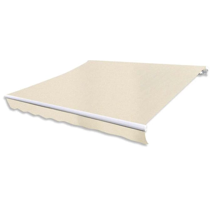 vidaXL - Luifel - handmatig - uittrekbaar - 300 - cm - crème