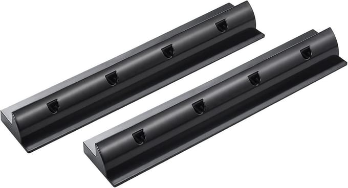 Set van 2 Zonnepaneel Houders Spoiler Zwart voor Camper, Caravan en Boot Montage