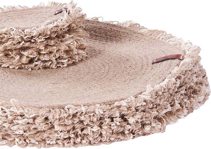 RIBBERY - Set van 12 placemats en onderzetters - Natuurlijk - Jute
