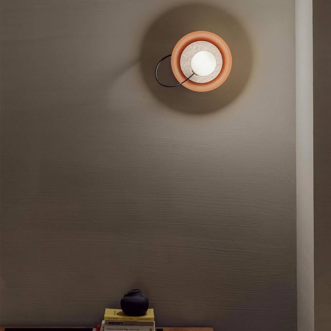 Milan Iluminación Milan Wire wandlamp Ø 24 cm koper metallic