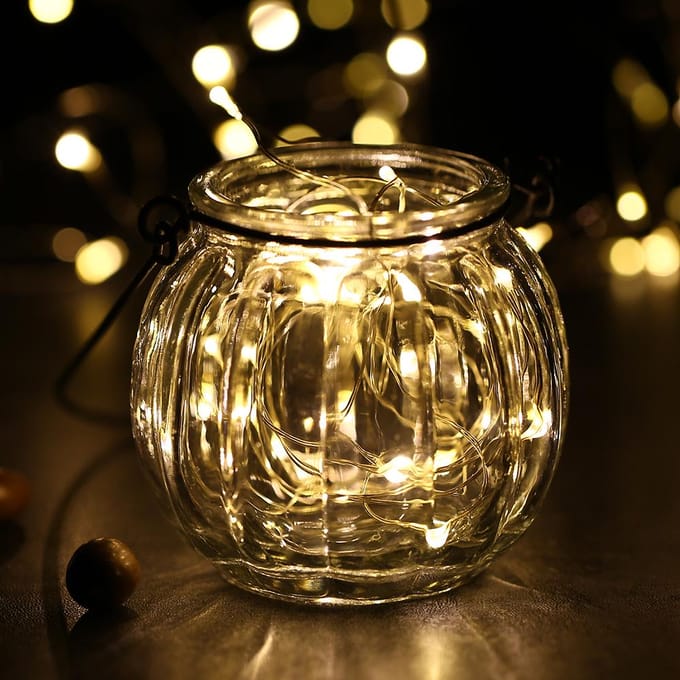 Fairy Lights 12m 120 LED's Lichtsnoer USB IP65 Waterdicht Warm Wit voor warme witte kleur