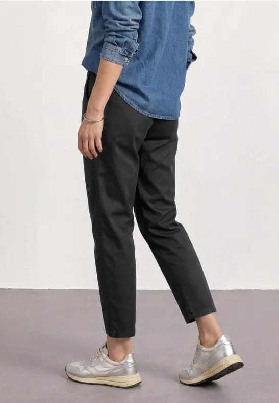 Casual fit chino's in een zachte stof
