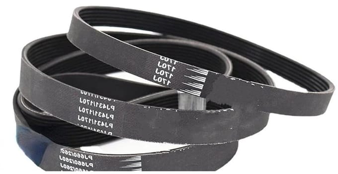 Geribbelde Aandrijfriem - Loopband Riem - Apparatuur Onderhoud - Goede Elasticiteit - PJ 260J - Zwart