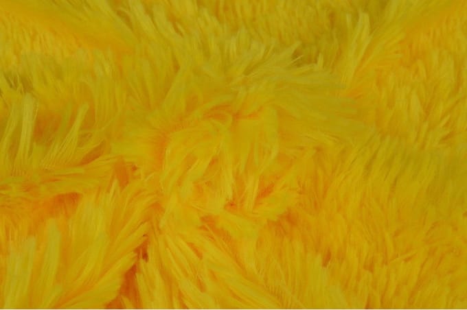 40 meter langharig bont - Geel - Pluche stoffen - 150cm breed