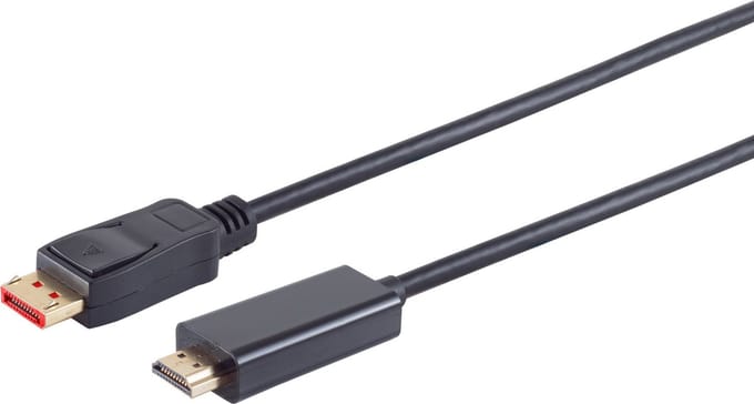 DisplayPort naar HDMI kabel - DP 1.4 / HDMI 2.0 (4K 60Hz + HDR) / zwart - 2 meter