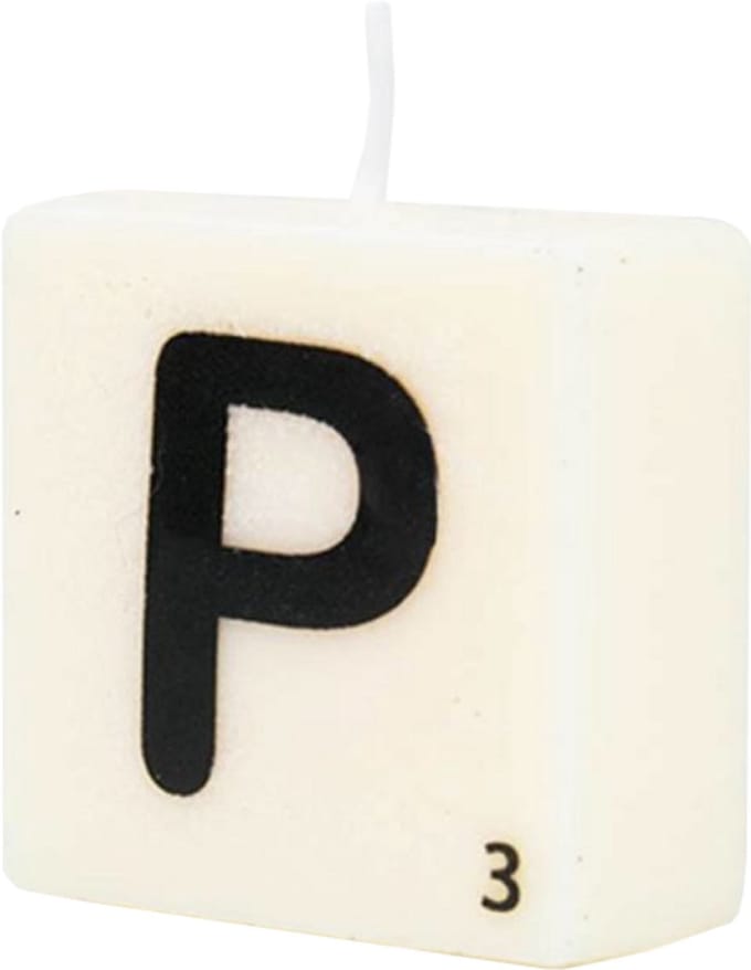 Letter Kaarsje - P