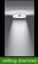 Occhio Mito Aura 40 Plafond-/Wandlamp - phantom - narrow