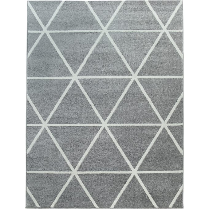 Modern tapijt Bella grijs  60x100 cm